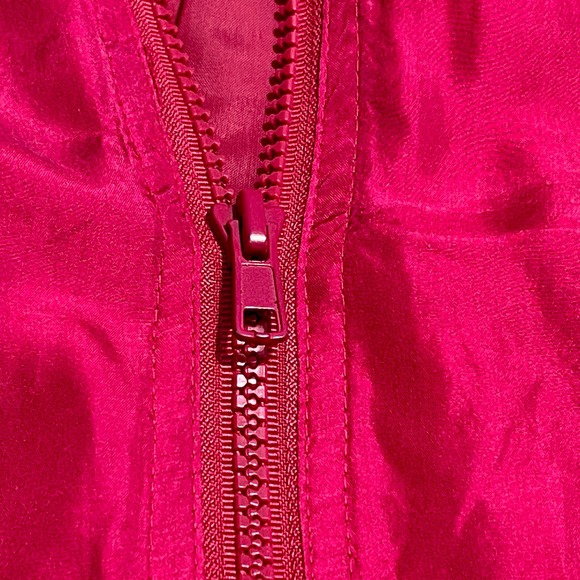 Diana D'or 100% Silk Sz Large 2-Piece Set Vintage 80s/90s NWT Zip Front S1026-01 - Picture 6 of 10